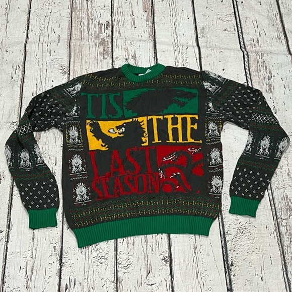 Game of Thrones Last Season Ugly Sweater Holiday Christmas Sweater - Picture 1 of 6